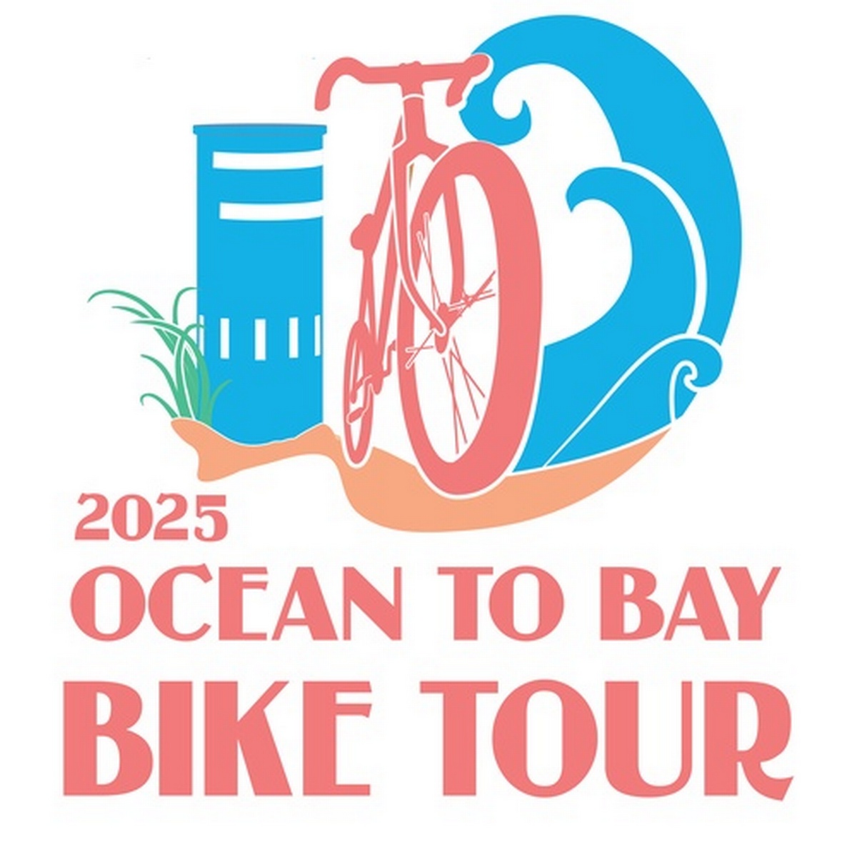 Ocean to Bay Bike Tour 2025 Logo