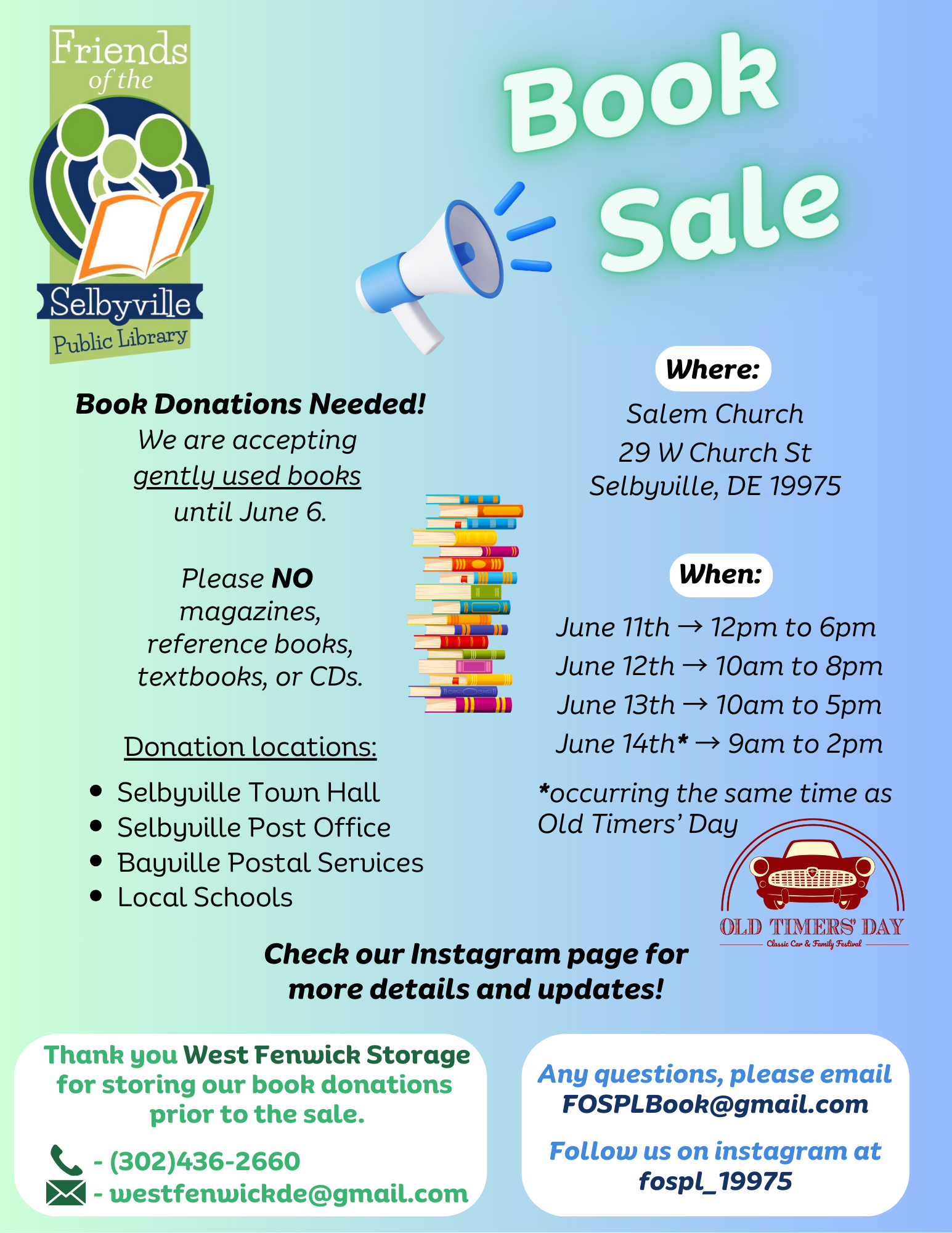 Friends of SPL Book Sale 6-2025