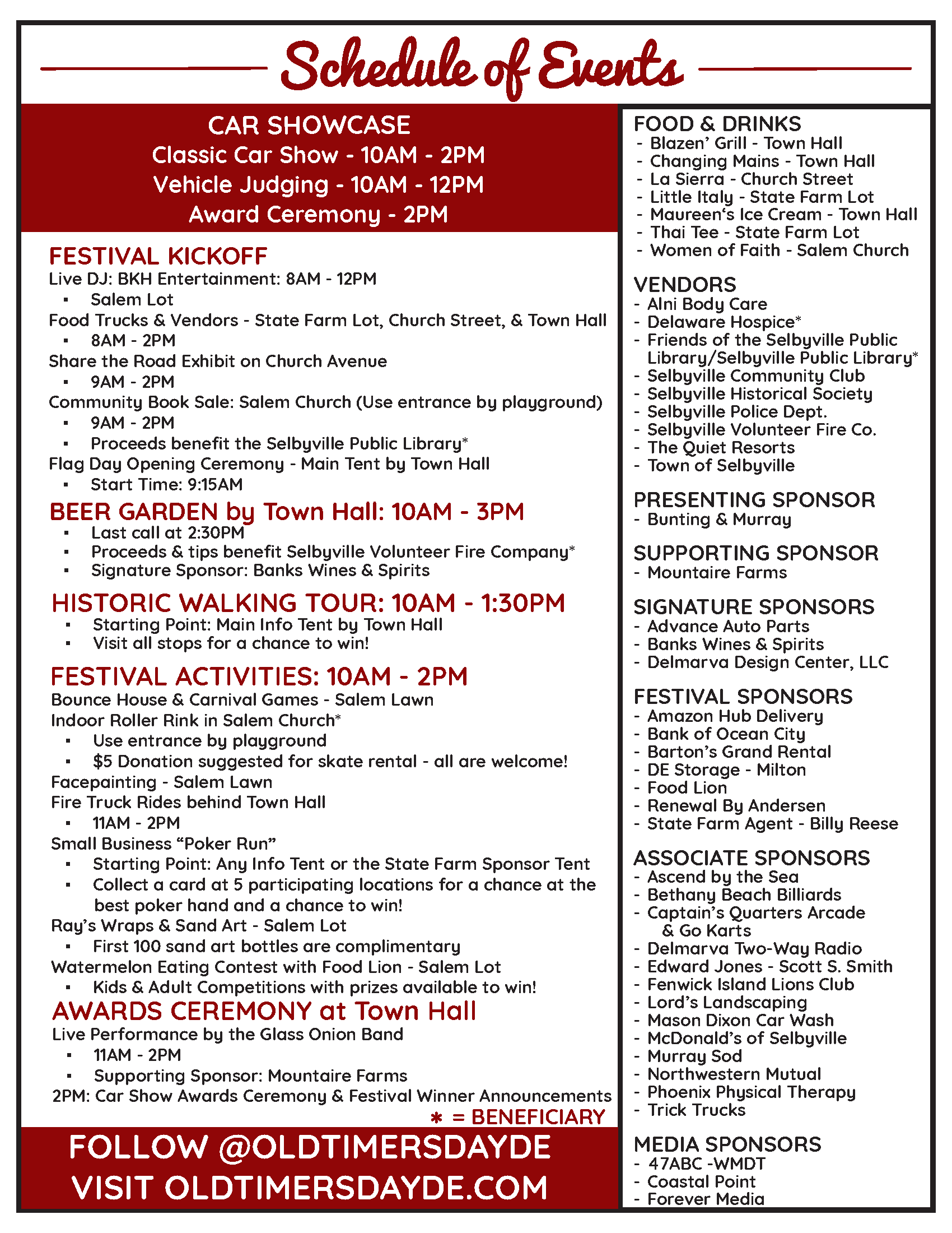 FINAL 2025 OTD SCHEDULE