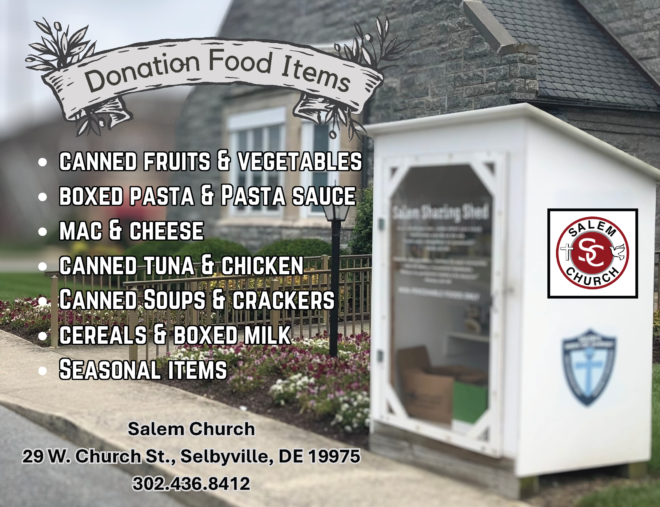 Salem Shed Donation Flyer